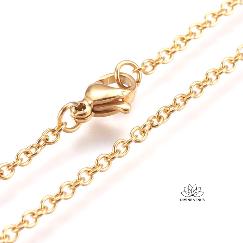 Angel Wing Necklace | Gold Plated Stainless Steel - Picture 8 of 9